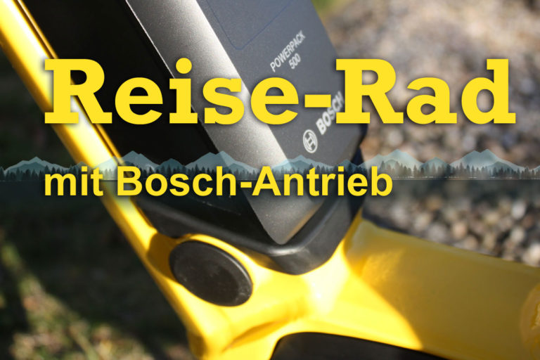 Reise Fahrrad mit Bosch Antrieb